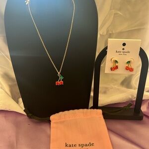 Kate Spade Red Cherry Jewelry Set